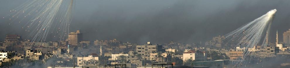 shells over gaza